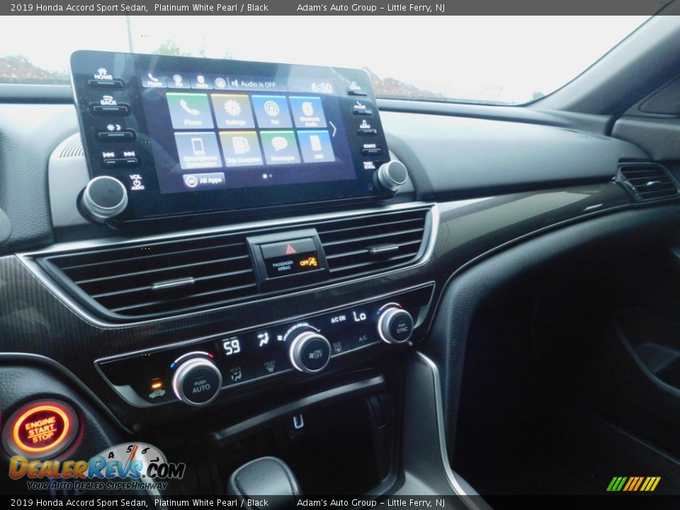 2019 Honda Accord Sport Sedan Platinum White Pearl / Black Photo #18