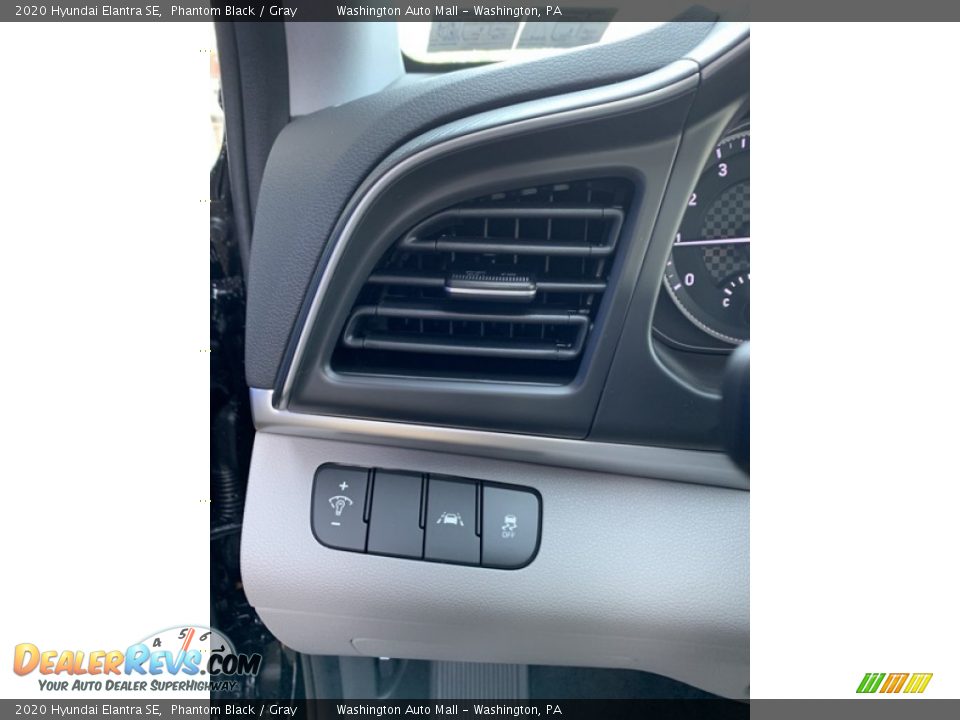 2020 Hyundai Elantra SE Phantom Black / Gray Photo #13