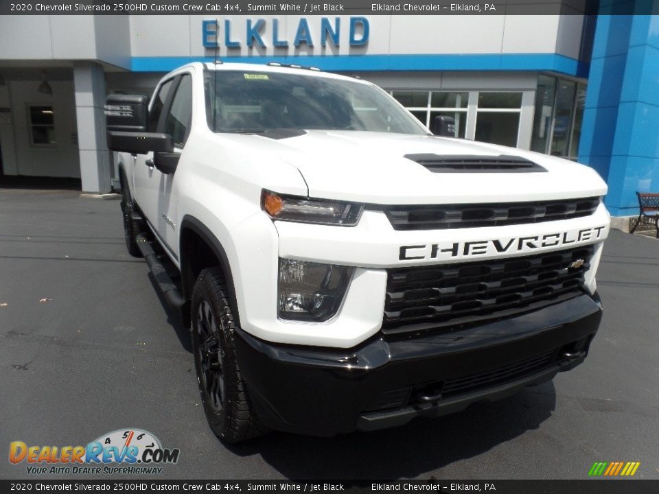 2020 Chevrolet Silverado 2500HD Custom Crew Cab 4x4 Summit White / Jet Black Photo #3