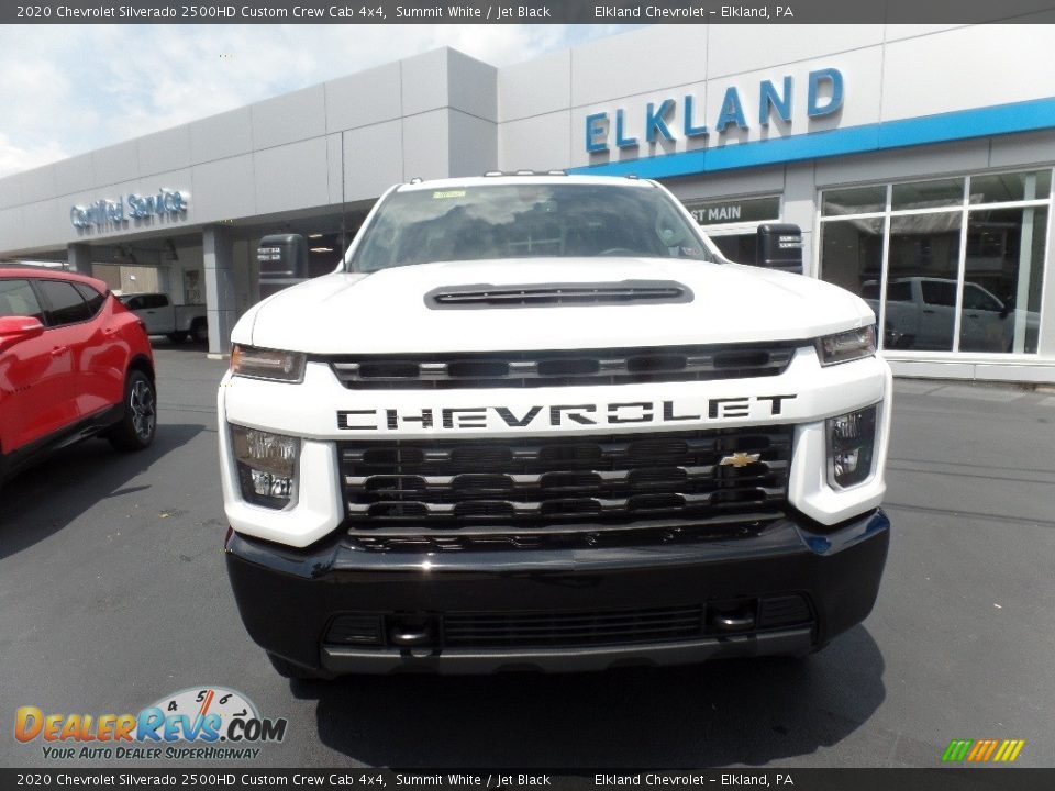 2020 Chevrolet Silverado 2500HD Custom Crew Cab 4x4 Summit White / Jet Black Photo #4