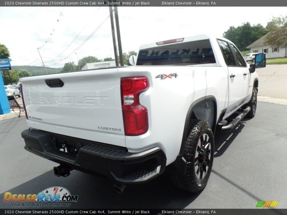 2020 Chevrolet Silverado 2500HD Custom Crew Cab 4x4 Summit White / Jet Black Photo #10