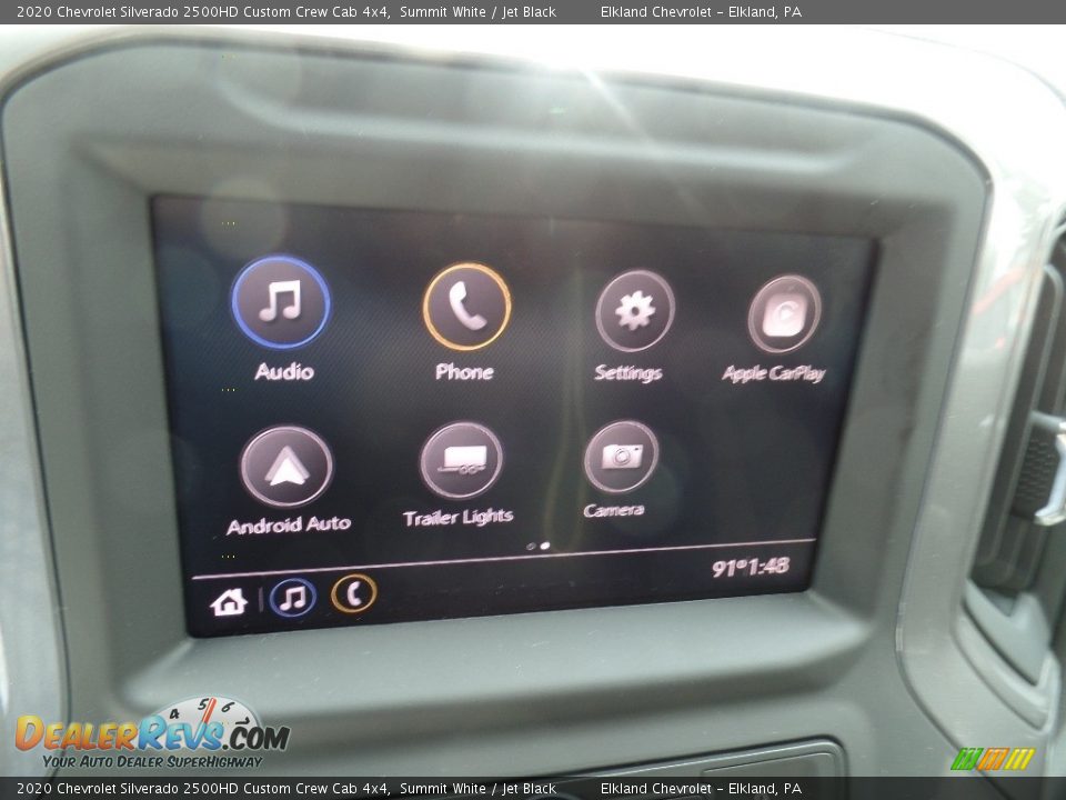 2020 Chevrolet Silverado 2500HD Custom Crew Cab 4x4 Summit White / Jet Black Photo #30