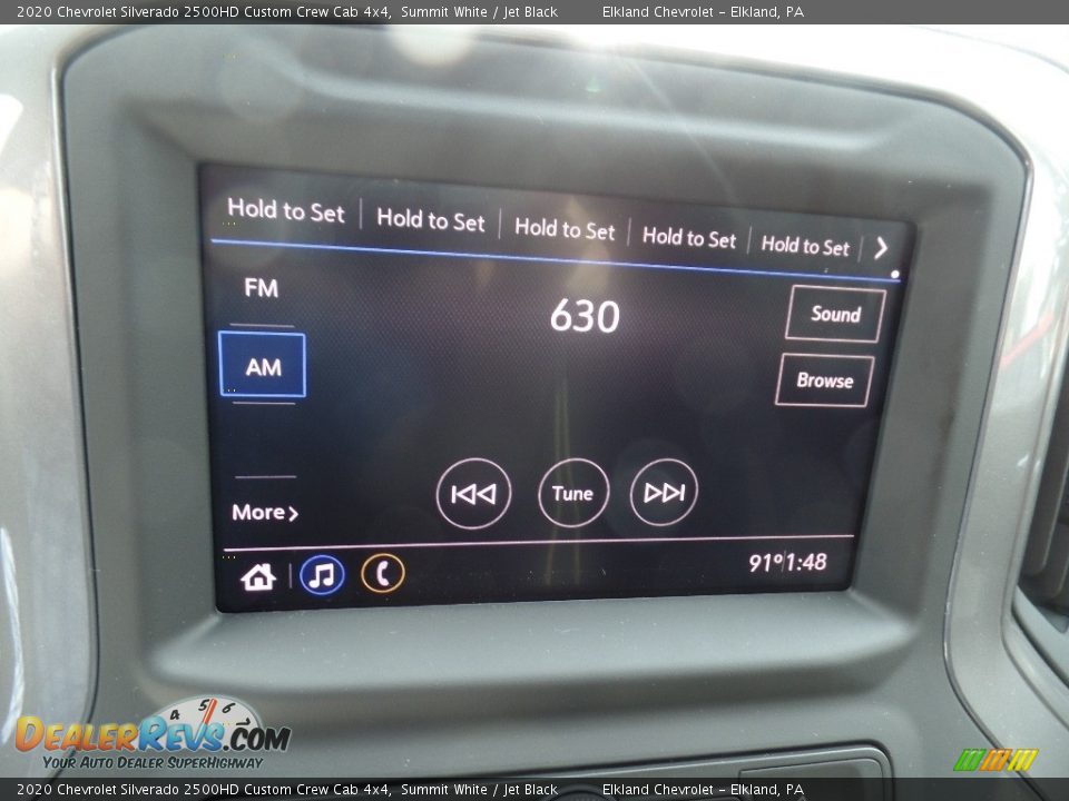 2020 Chevrolet Silverado 2500HD Custom Crew Cab 4x4 Summit White / Jet Black Photo #31