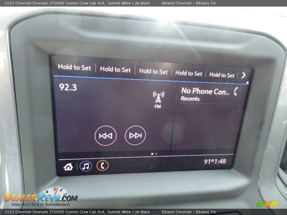2020 Chevrolet Silverado 2500HD Custom Crew Cab 4x4 Summit White / Jet Black Photo #34
