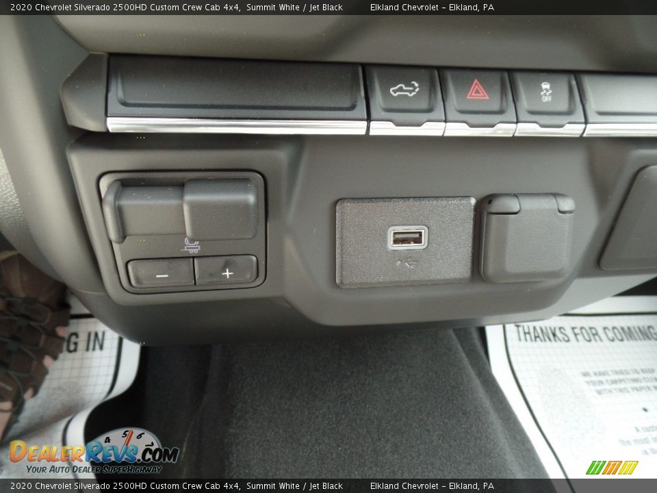 2020 Chevrolet Silverado 2500HD Custom Crew Cab 4x4 Summit White / Jet Black Photo #36