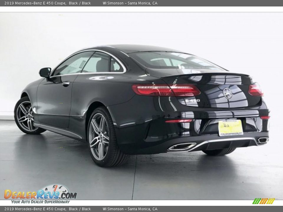 2019 Mercedes-Benz E 450 Coupe Black / Black Photo #2