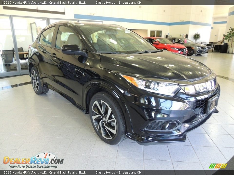 2019 Honda HR-V Sport AWD Crystal Black Pearl / Black Photo #3