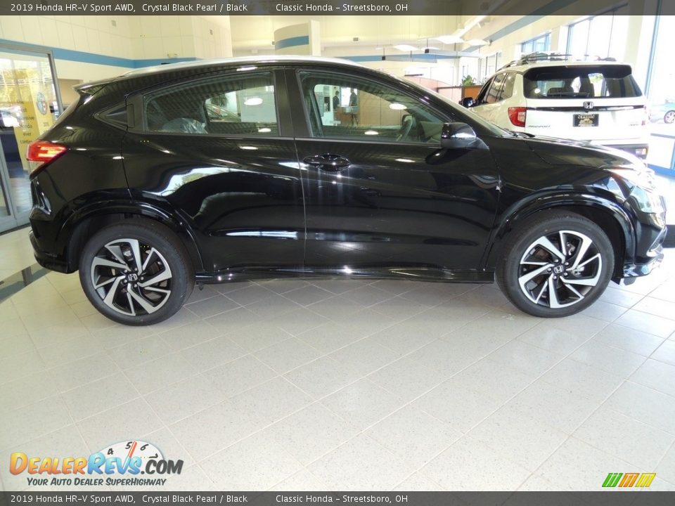 2019 Honda HR-V Sport AWD Crystal Black Pearl / Black Photo #4