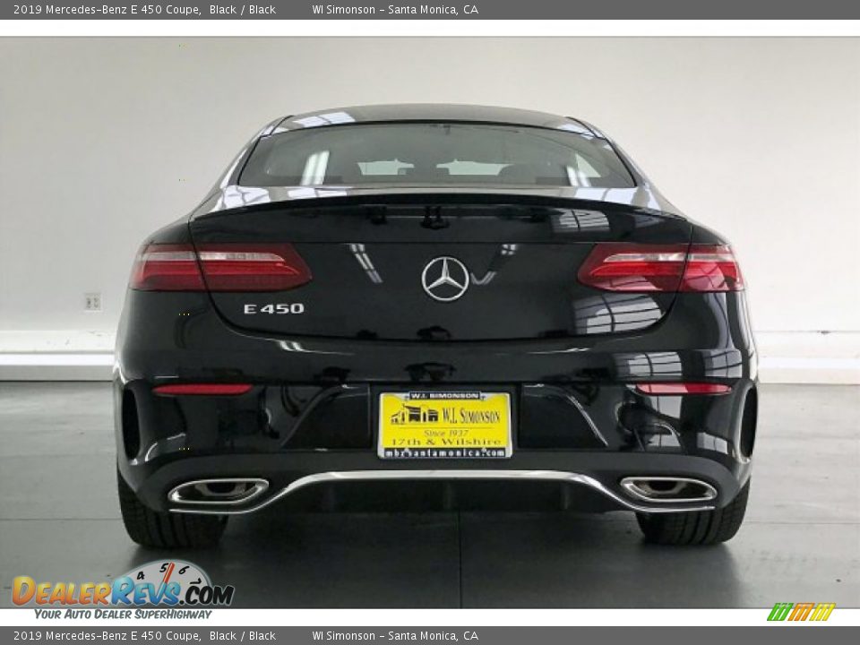 2019 Mercedes-Benz E 450 Coupe Black / Black Photo #3