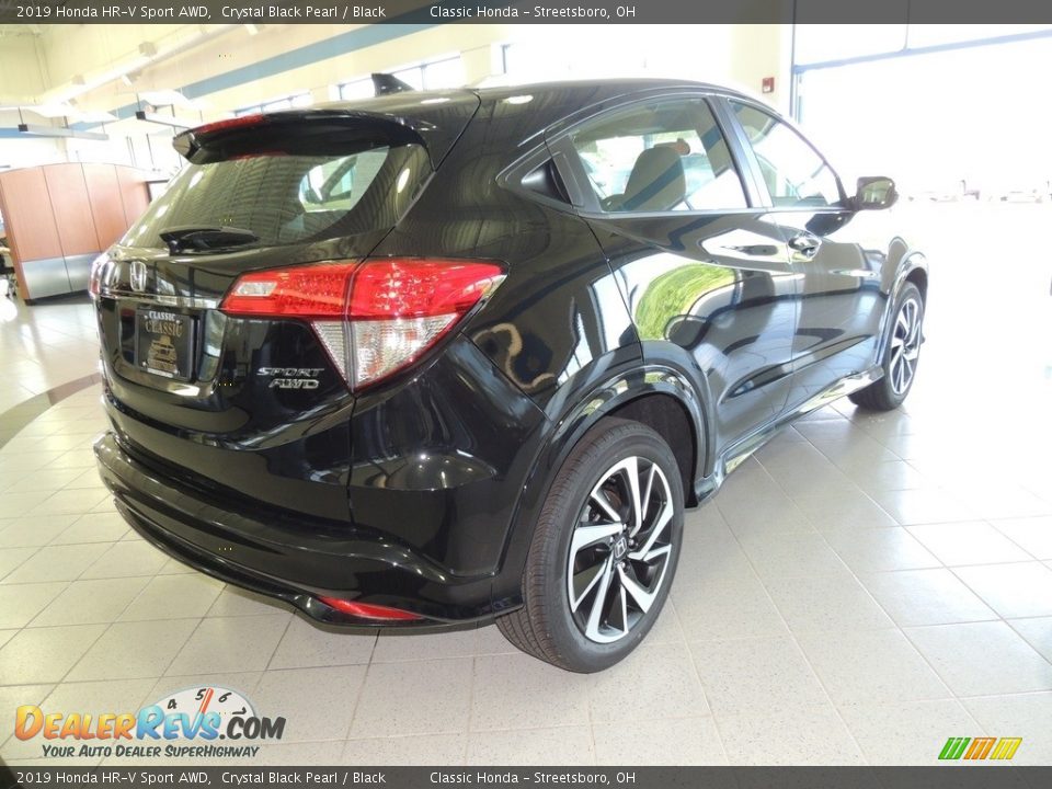 2019 Honda HR-V Sport AWD Crystal Black Pearl / Black Photo #5