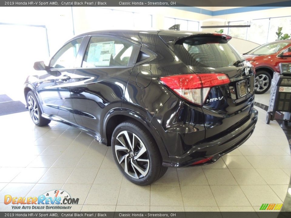 2019 Honda HR-V Sport AWD Crystal Black Pearl / Black Photo #7