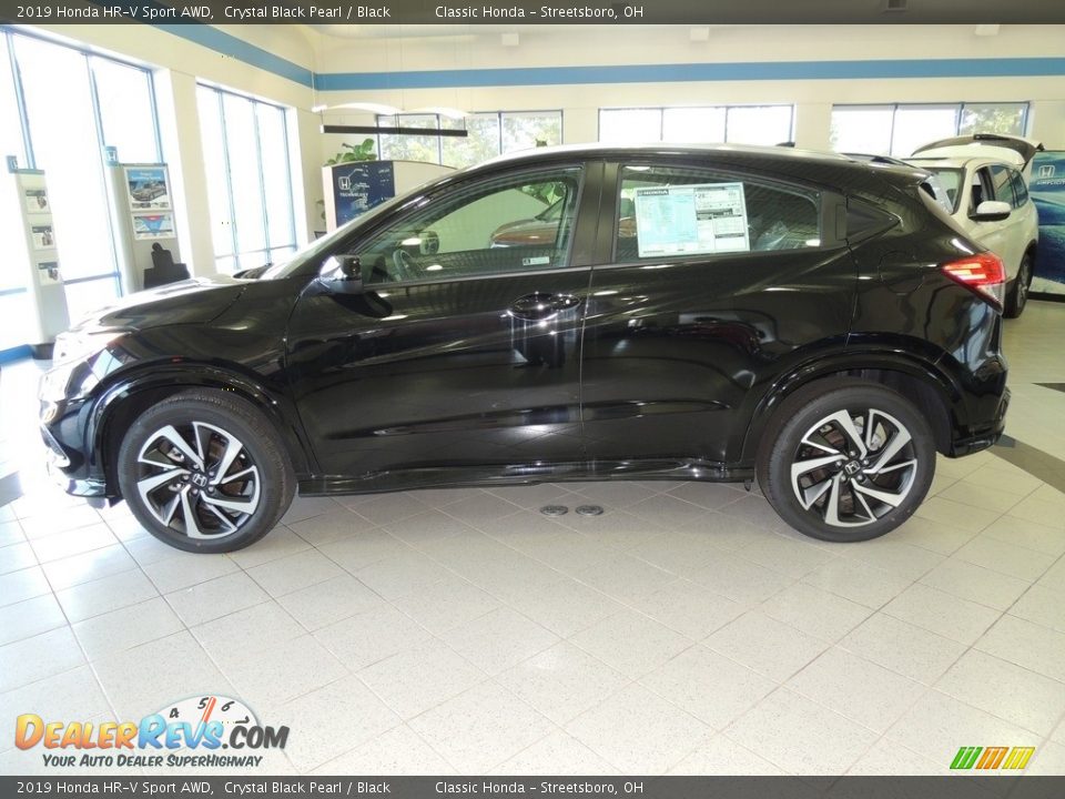 2019 Honda HR-V Sport AWD Crystal Black Pearl / Black Photo #8