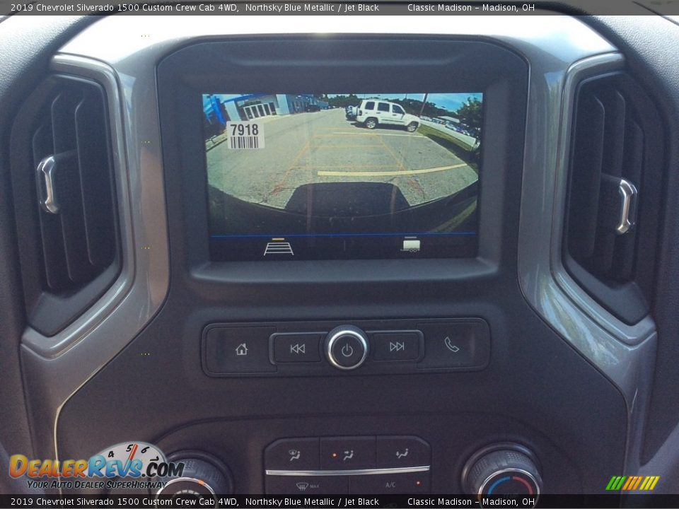 2019 Chevrolet Silverado 1500 Custom Crew Cab 4WD Northsky Blue Metallic / Jet Black Photo #20