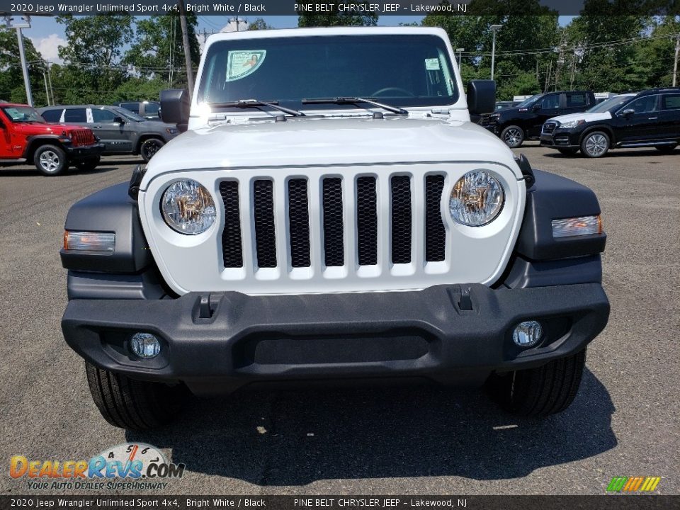 2020 Jeep Wrangler Unlimited Sport 4x4 Bright White / Black Photo #2