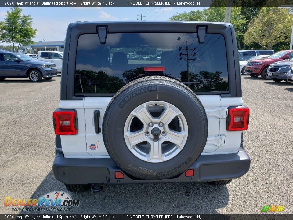 2020 Jeep Wrangler Unlimited Sport 4x4 Bright White / Black Photo #5