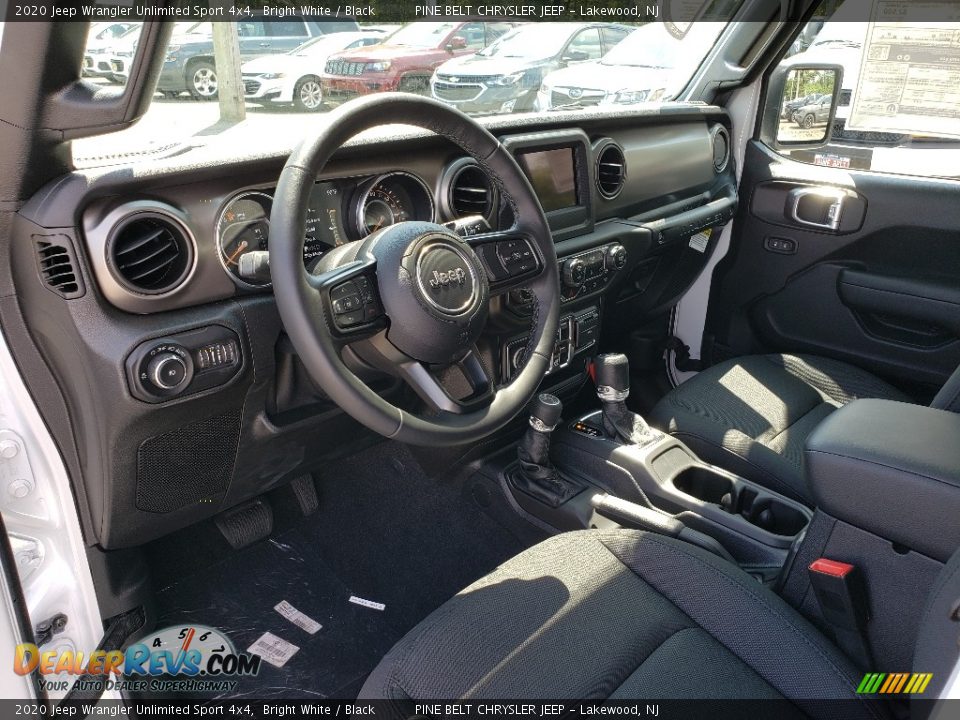 2020 Jeep Wrangler Unlimited Sport 4x4 Bright White / Black Photo #7