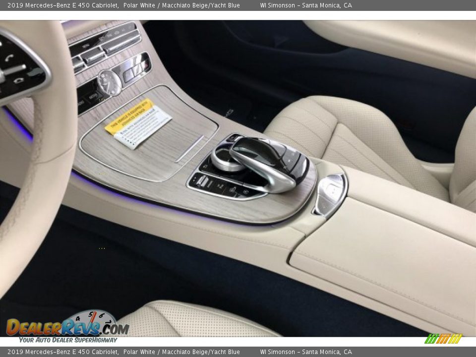 2019 Mercedes-Benz E 450 Cabriolet Polar White / Macchiato Beige/Yacht Blue Photo #7