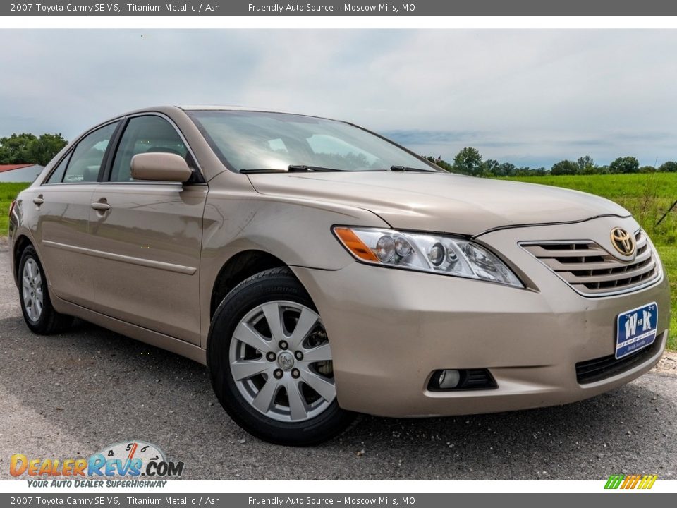 2007 Toyota Camry SE V6 Titanium Metallic / Ash Photo #1