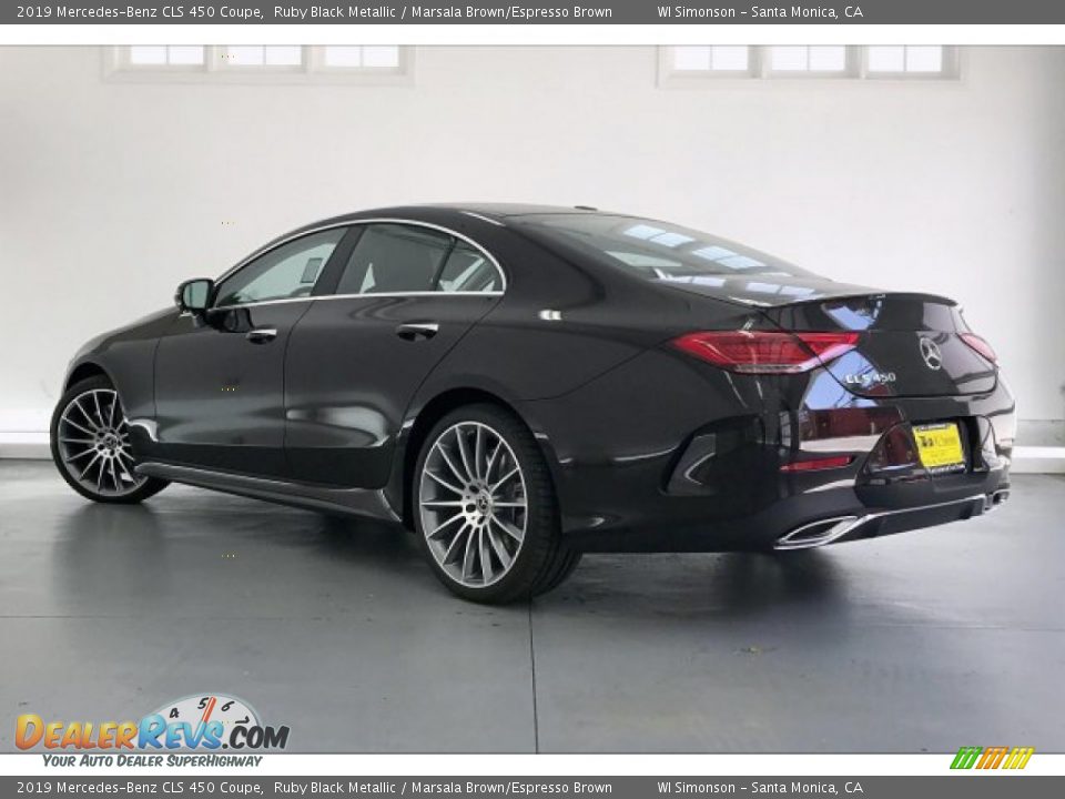 2019 Mercedes-Benz CLS 450 Coupe Ruby Black Metallic / Marsala Brown/Espresso Brown Photo #2