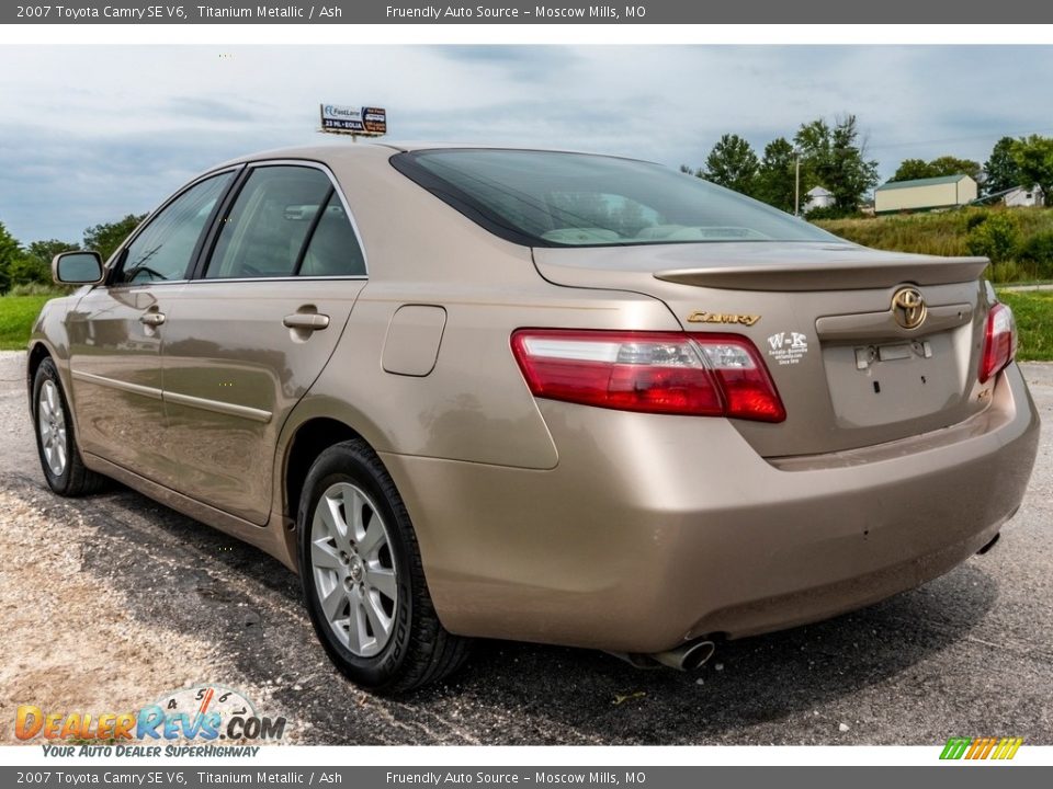 2007 Toyota Camry SE V6 Titanium Metallic / Ash Photo #6