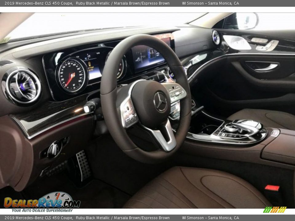 2019 Mercedes-Benz CLS 450 Coupe Ruby Black Metallic / Marsala Brown/Espresso Brown Photo #4