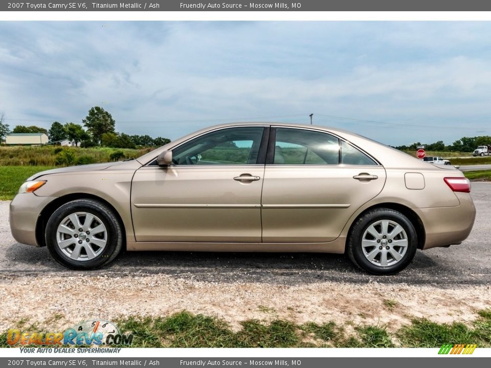 2007 Toyota Camry SE V6 Titanium Metallic / Ash Photo #7