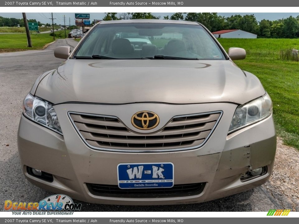 2007 Toyota Camry SE V6 Titanium Metallic / Ash Photo #9