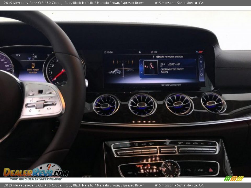 2019 Mercedes-Benz CLS 450 Coupe Ruby Black Metallic / Marsala Brown/Espresso Brown Photo #6