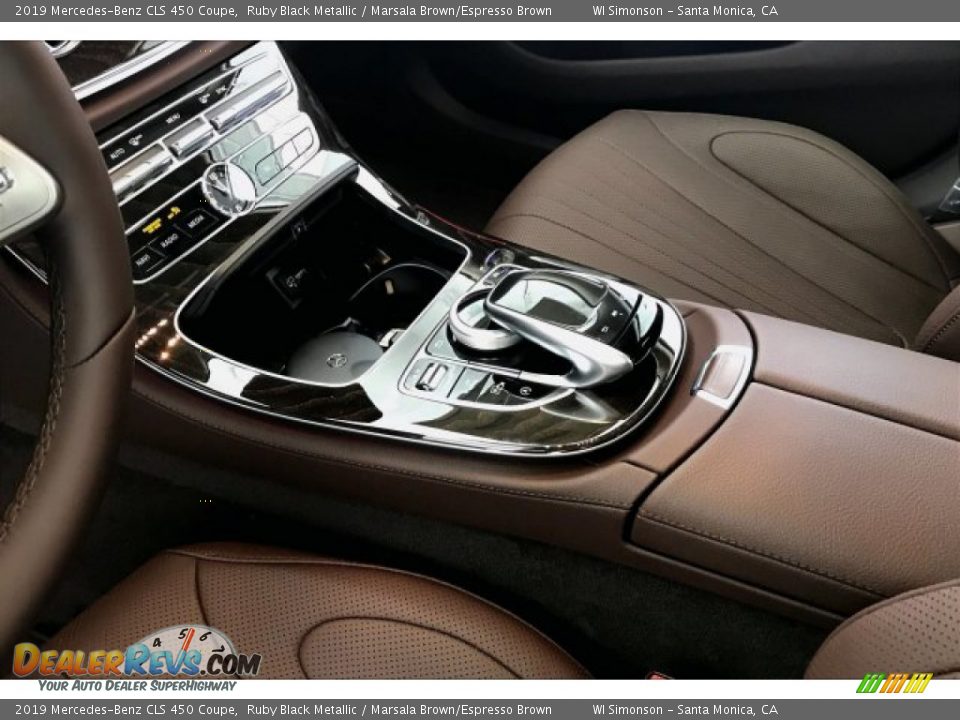 2019 Mercedes-Benz CLS 450 Coupe Ruby Black Metallic / Marsala Brown/Espresso Brown Photo #7