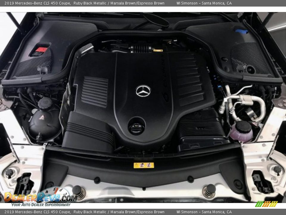 2019 Mercedes-Benz CLS 450 Coupe Ruby Black Metallic / Marsala Brown/Espresso Brown Photo #8