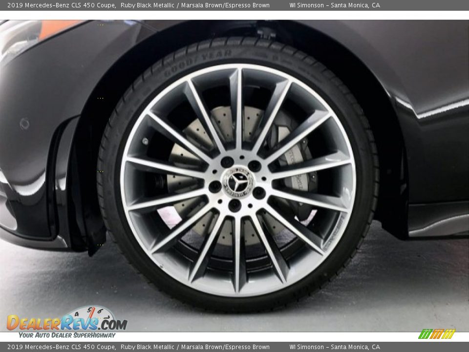 2019 Mercedes-Benz CLS 450 Coupe Ruby Black Metallic / Marsala Brown/Espresso Brown Photo #9