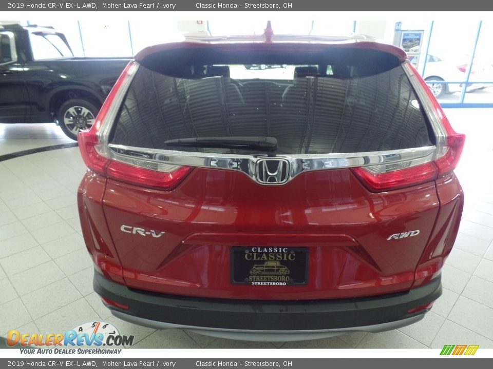 2019 Honda CR-V EX-L AWD Molten Lava Pearl / Ivory Photo #4