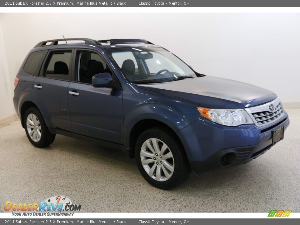 2011 Subaru Forester 2.5 X Premium Marine Blue Metallic / Black Photo #1