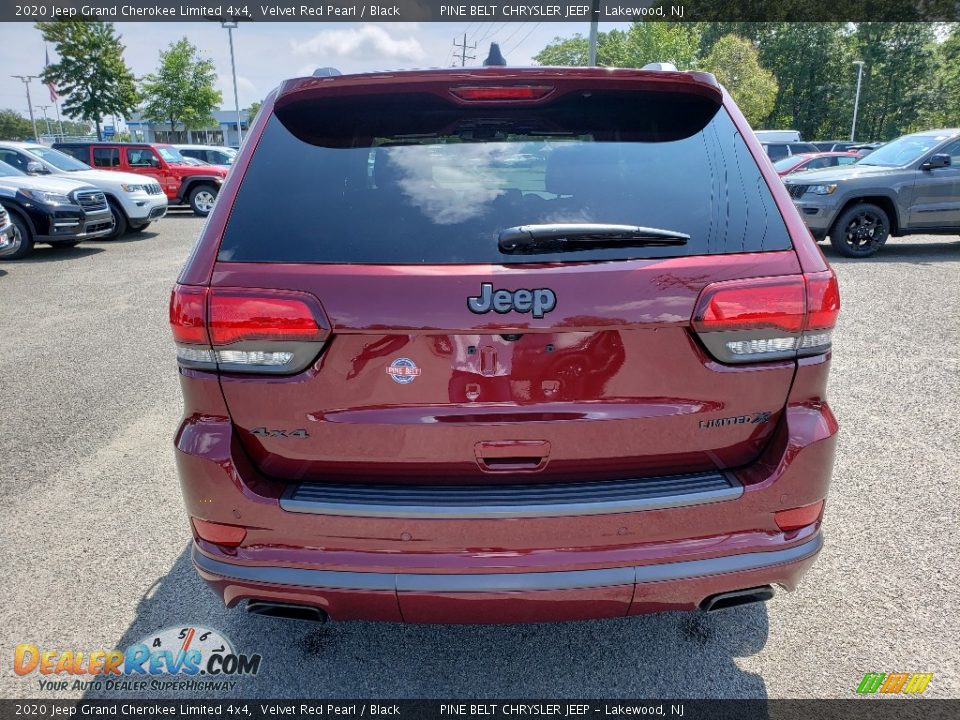 2020 Jeep Grand Cherokee Limited 4x4 Velvet Red Pearl / Black Photo #5