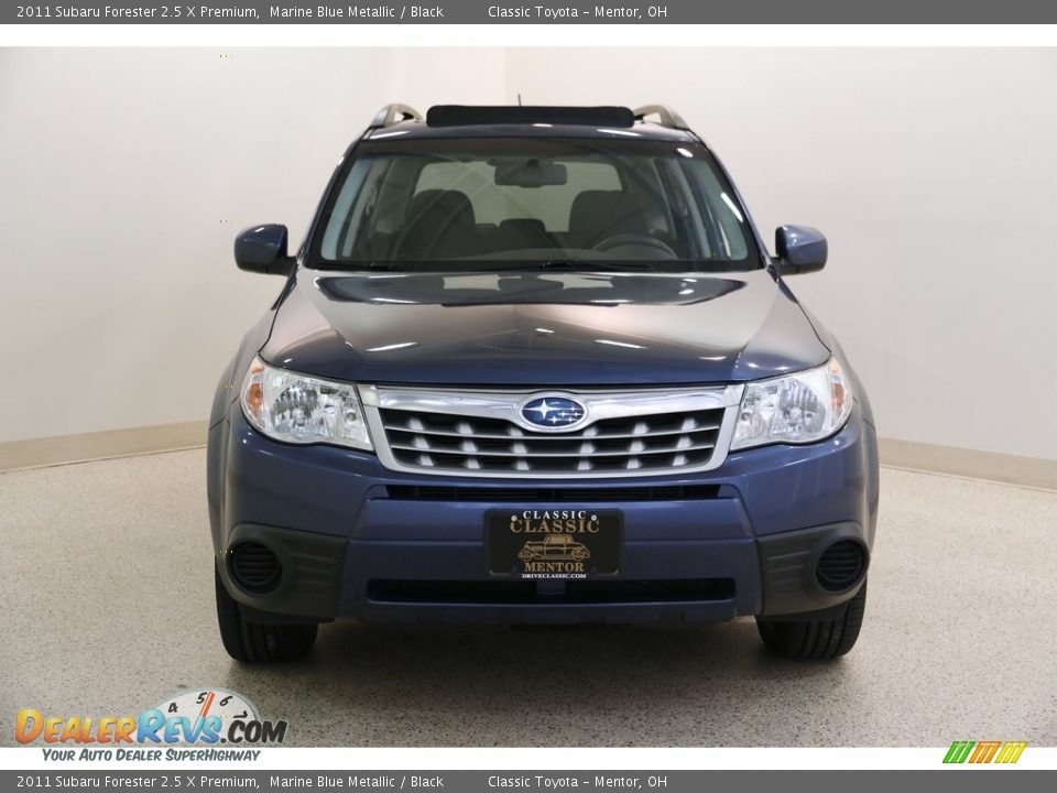 2011 Subaru Forester 2.5 X Premium Marine Blue Metallic / Black Photo #2