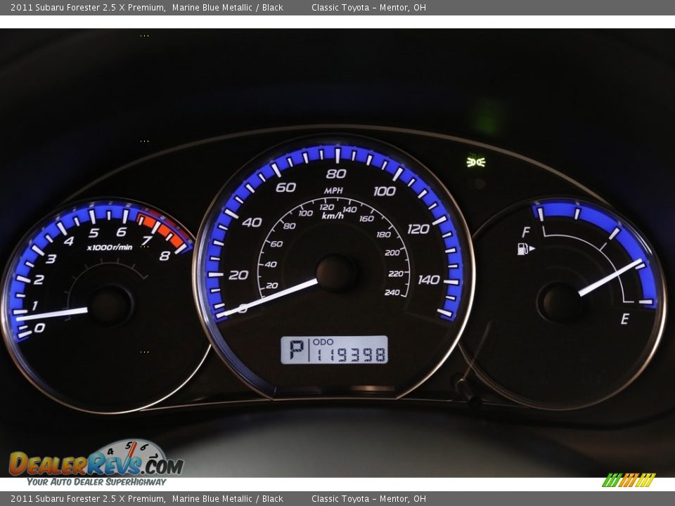 2011 Subaru Forester 2.5 X Premium Marine Blue Metallic / Black Photo #8