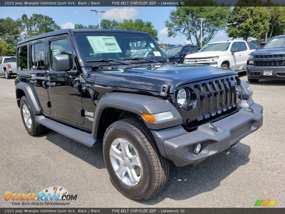 Front 3/4 View of 2020 Jeep Wrangler Unlimited Sport 4x4 Photo #1