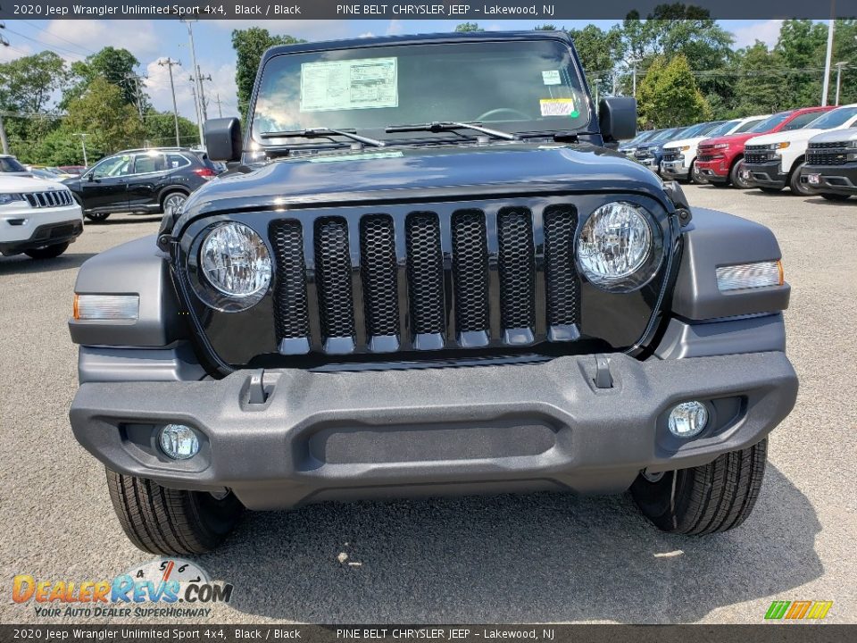 2020 Jeep Wrangler Unlimited Sport 4x4 Black / Black Photo #2