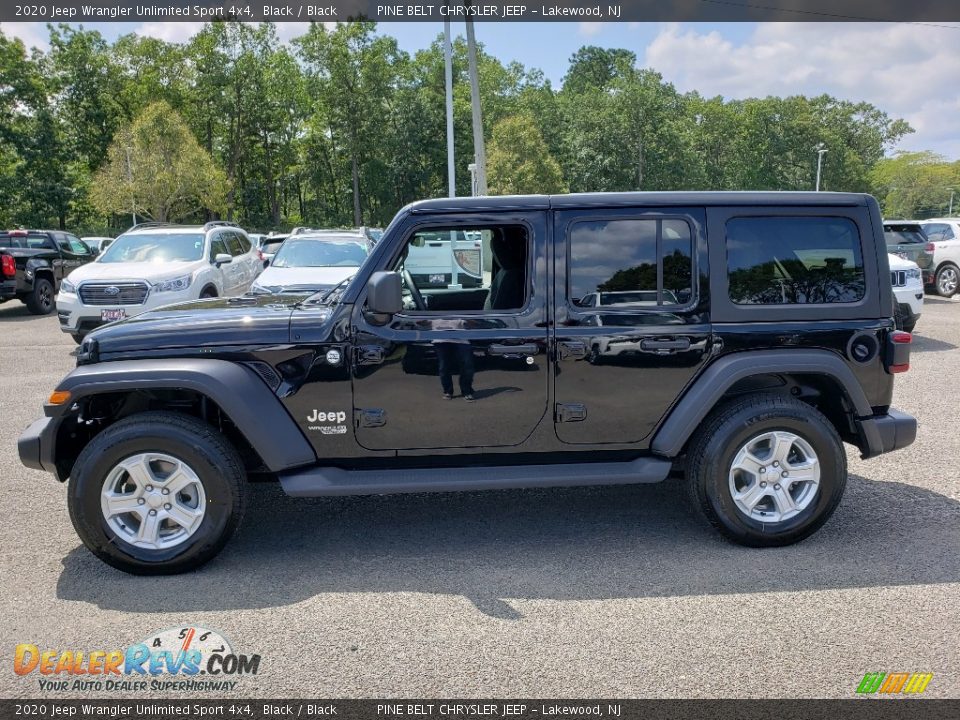 Black 2020 Jeep Wrangler Unlimited Sport 4x4 Photo #3