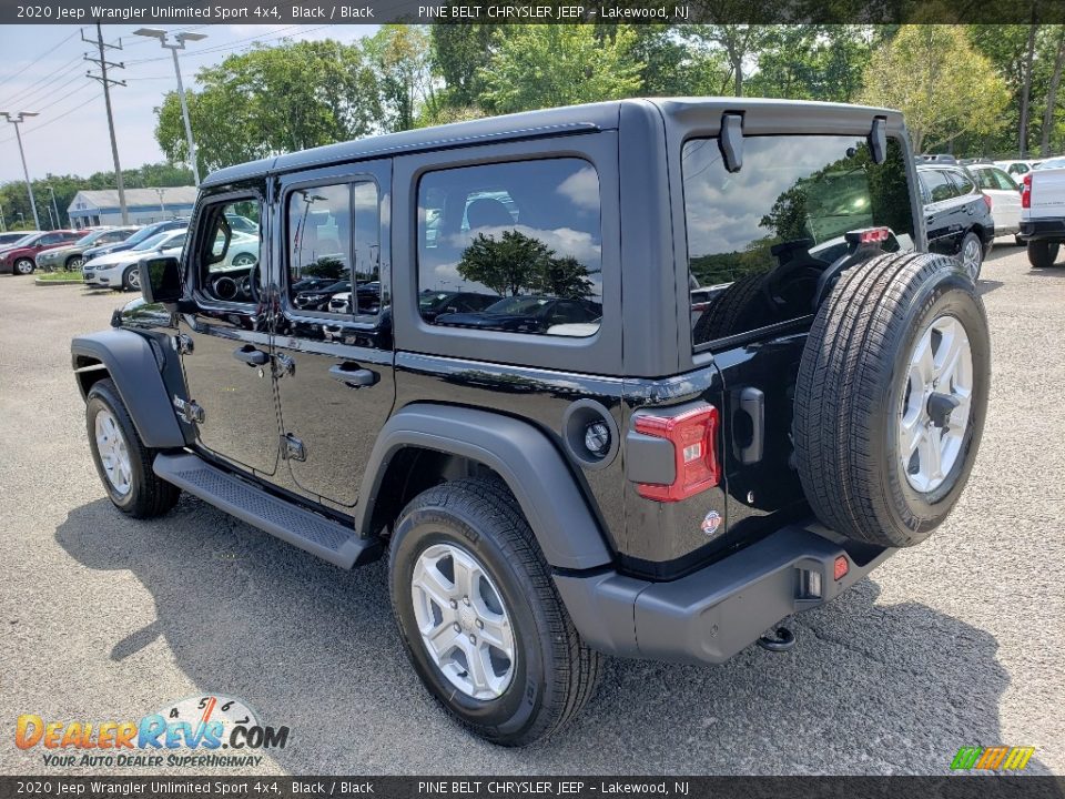 2020 Jeep Wrangler Unlimited Sport 4x4 Black / Black Photo #4
