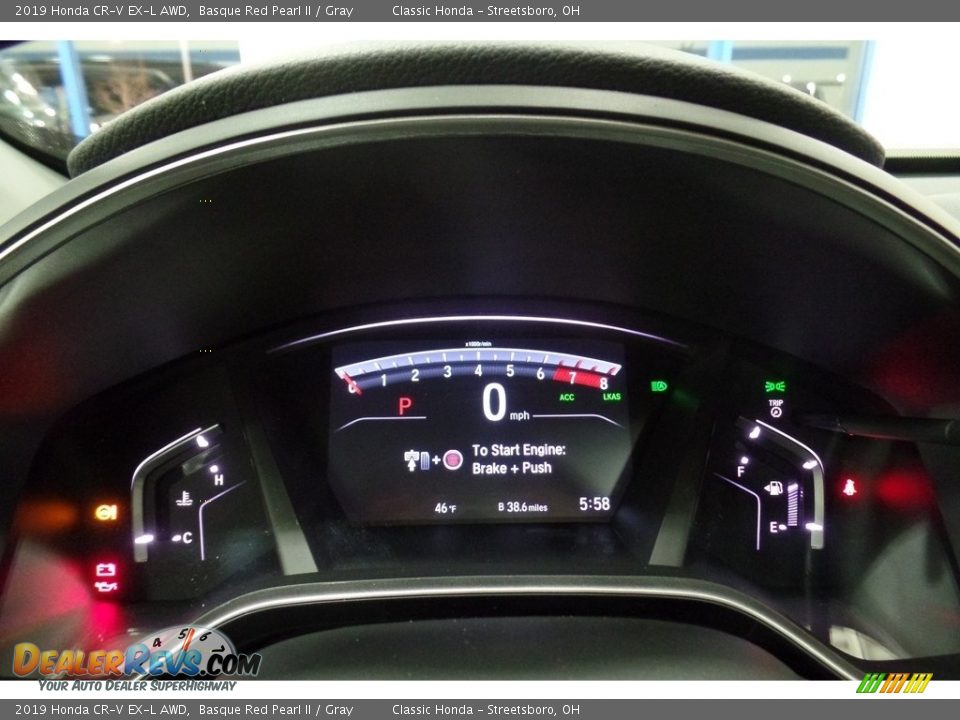 2019 Honda CR-V EX-L AWD Basque Red Pearl II / Gray Photo #11
