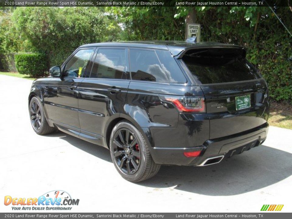 2020 Land Rover Range Rover Sport HSE Dynamic Santorini Black Metallic / Ebony/Ebony Photo #9
