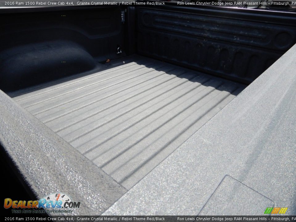 2016 Ram 1500 Rebel Crew Cab 4x4 Granite Crystal Metallic / Rebel Theme Red/Black Photo #13