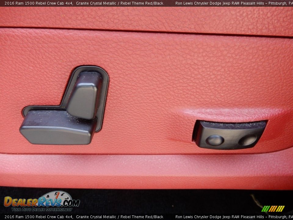 2016 Ram 1500 Rebel Crew Cab 4x4 Granite Crystal Metallic / Rebel Theme Red/Black Photo #16