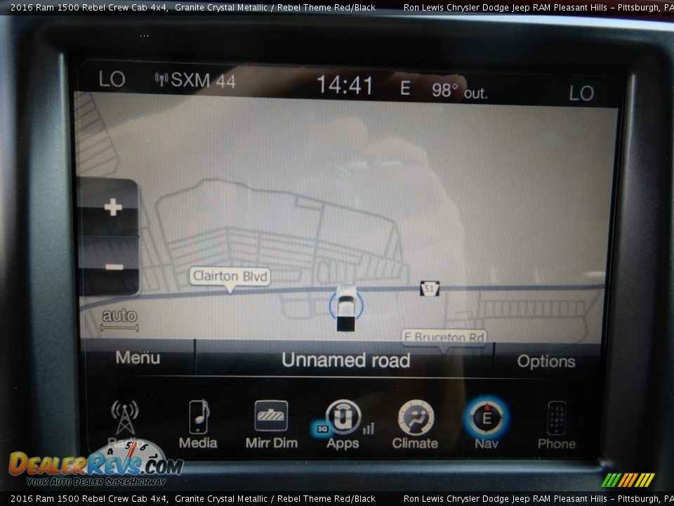 2016 Ram 1500 Rebel Crew Cab 4x4 Granite Crystal Metallic / Rebel Theme Red/Black Photo #17