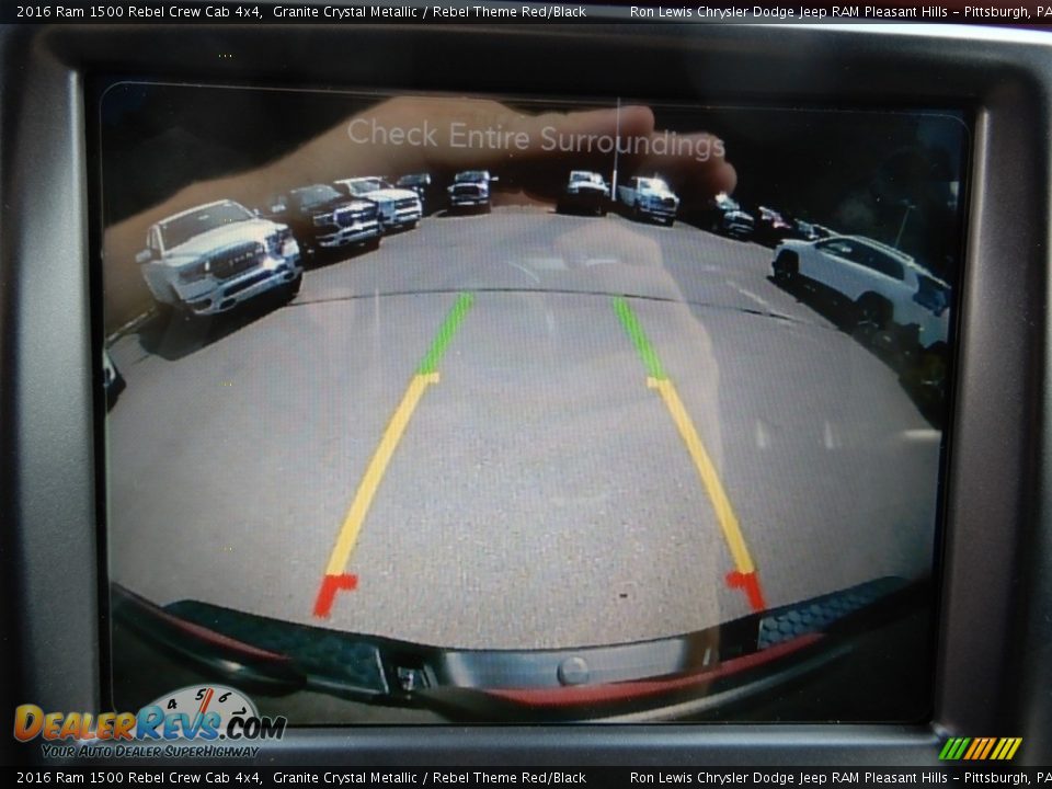 2016 Ram 1500 Rebel Crew Cab 4x4 Granite Crystal Metallic / Rebel Theme Red/Black Photo #18