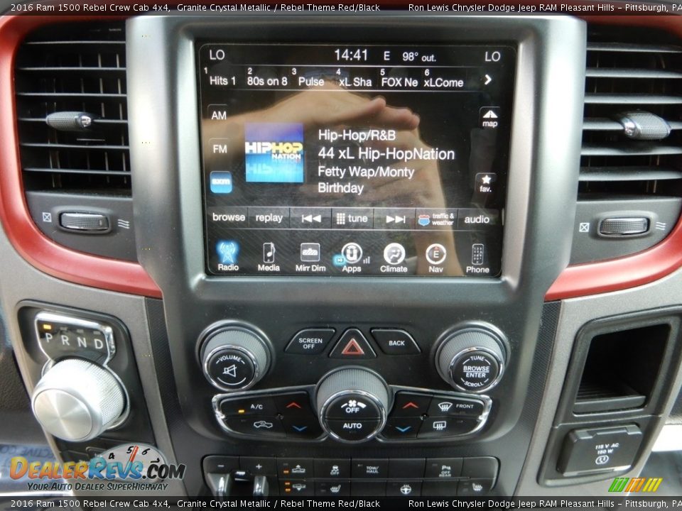 2016 Ram 1500 Rebel Crew Cab 4x4 Granite Crystal Metallic / Rebel Theme Red/Black Photo #19