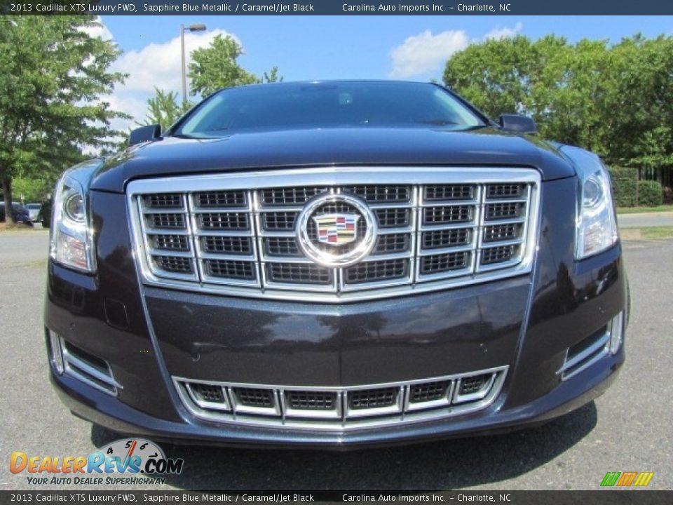 2013 Cadillac XTS Luxury FWD Sapphire Blue Metallic / Caramel/Jet Black Photo #4