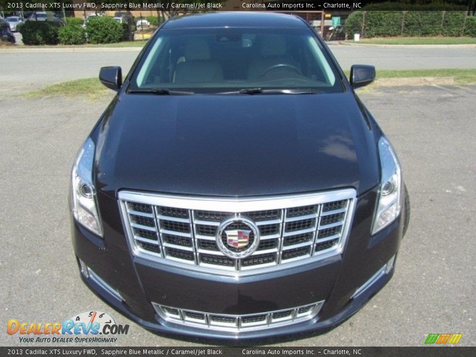 2013 Cadillac XTS Luxury FWD Sapphire Blue Metallic / Caramel/Jet Black Photo #5
