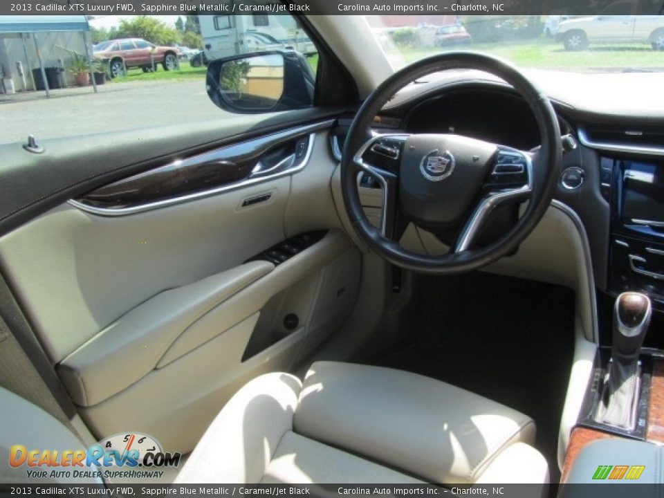 2013 Cadillac XTS Luxury FWD Sapphire Blue Metallic / Caramel/Jet Black Photo #12